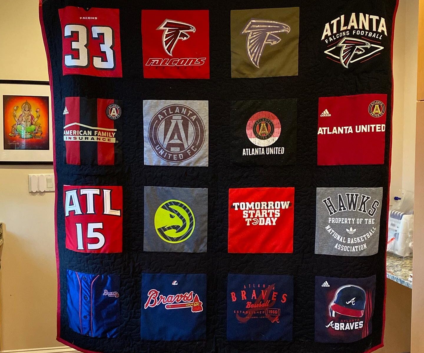 Quilts by Big Wes presents: Atlanta Sports Team Quilt