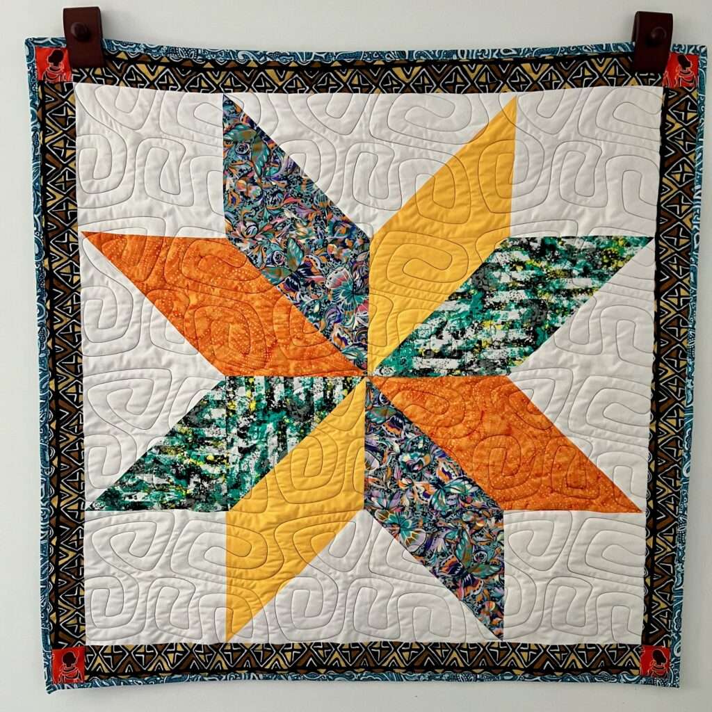 Quilts by Big Wes presents: Eight Point Star Wallhanging