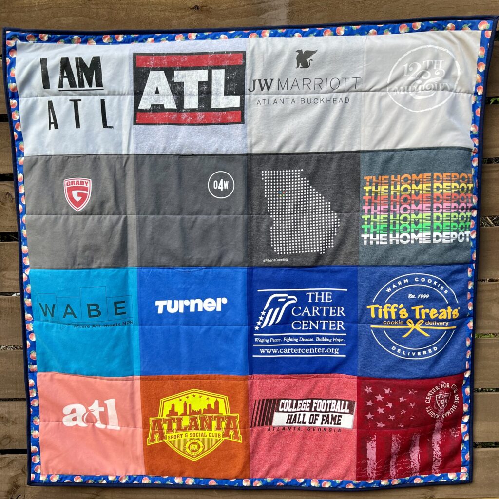 True to Atlanta tshirt quilt