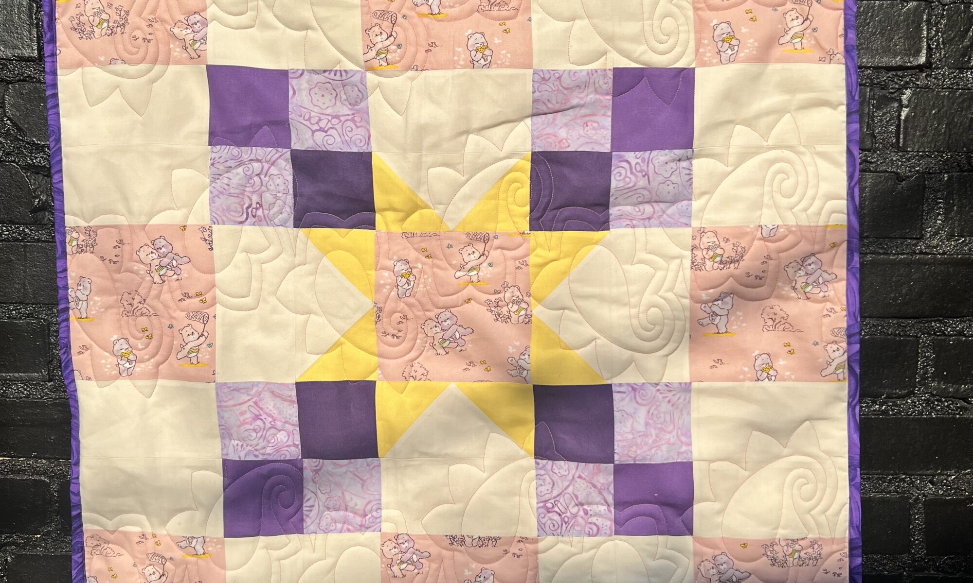 Quilts by Big Wes presents: Care Bear Receiving Quilt