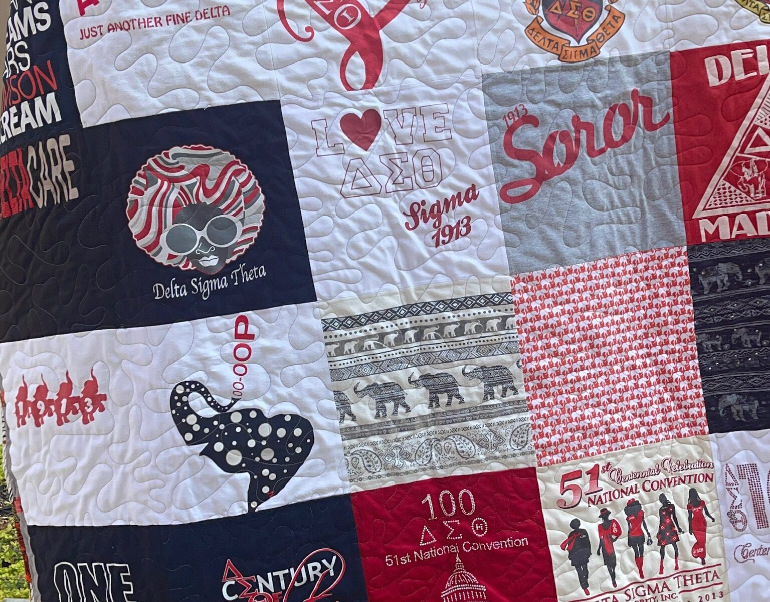 Delta Sigma Theta T-Shirt Quilt