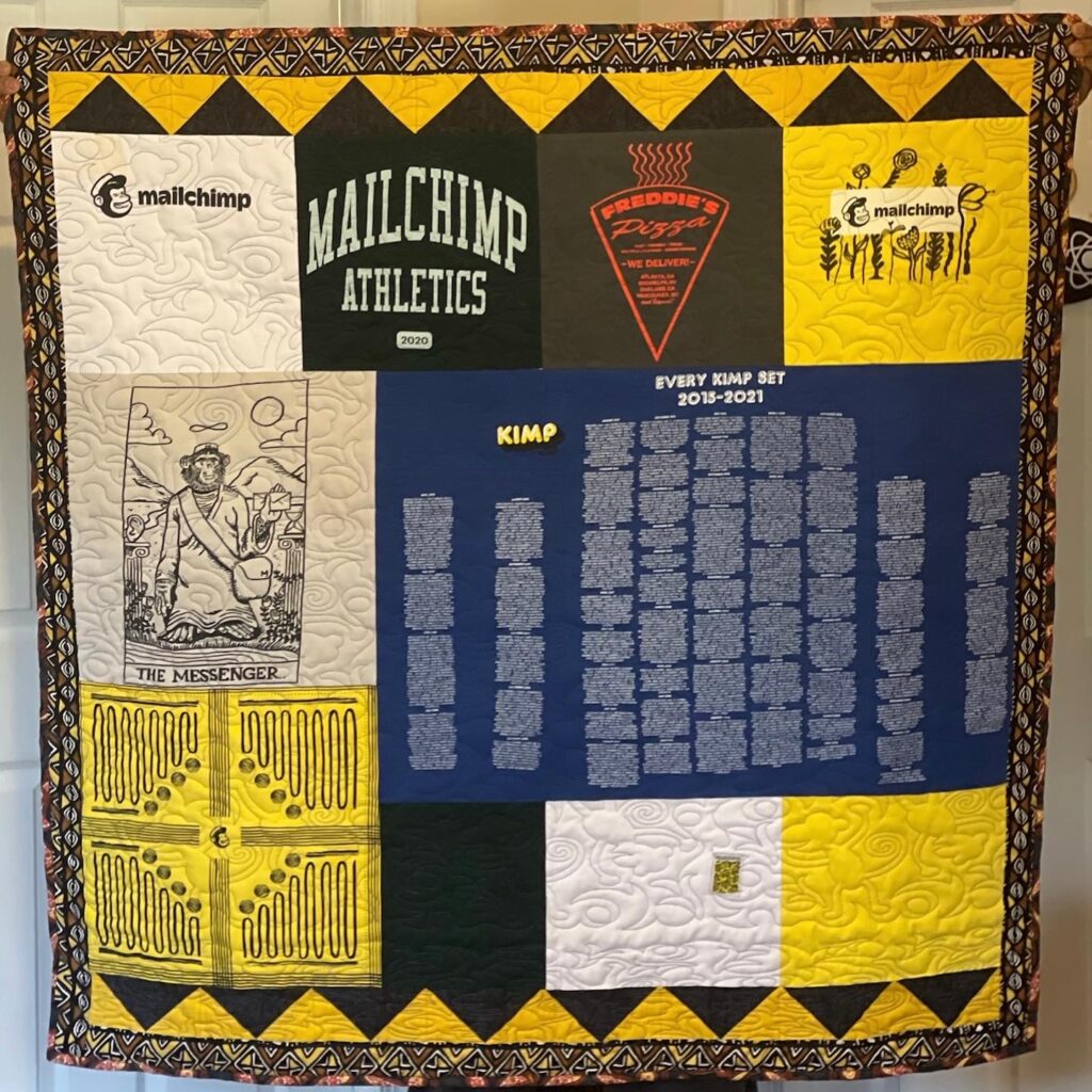 Mailchimp tshirt quilt